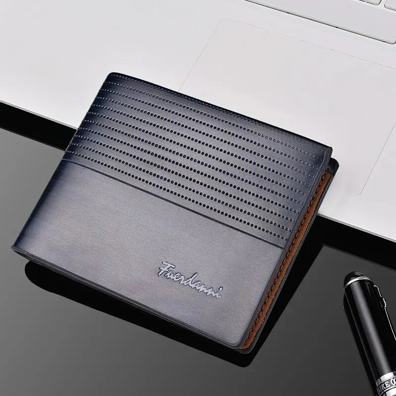 Men's PU Leather Slim Wallet