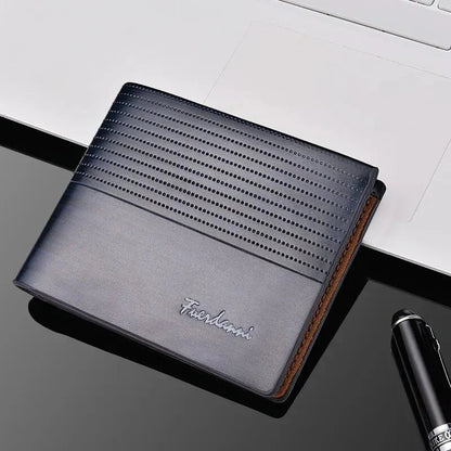Men's PU Leather Slim Wallet